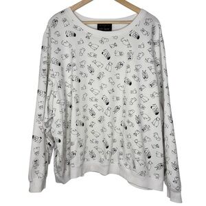 ELOQUII x Katie Sturino | Dog Cat Print Sweatshirt | Size 26/28